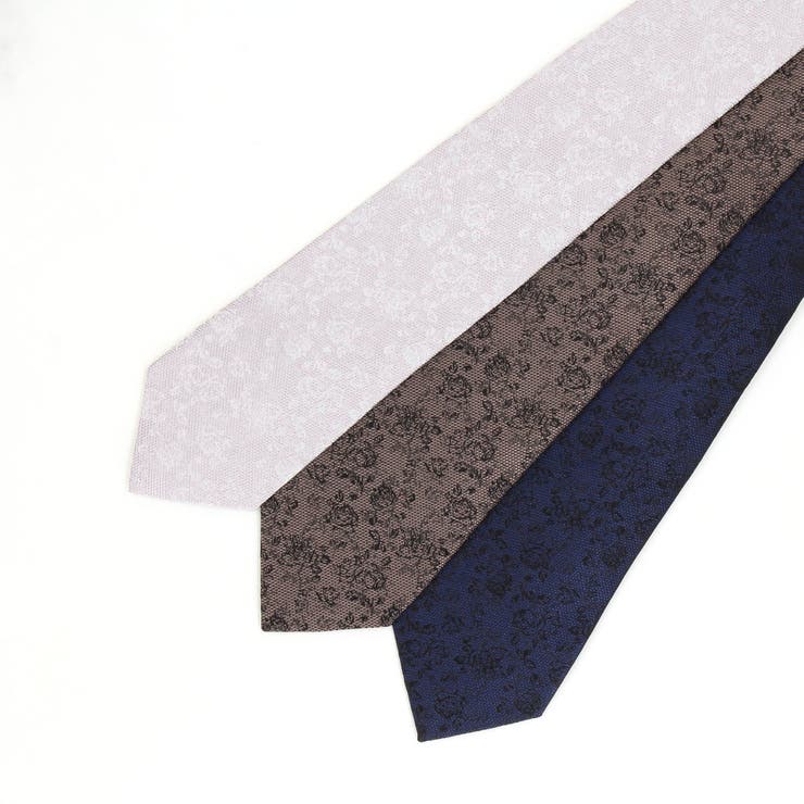 ダークフラワー ジャカードネクタイ | NICOLE | 詳細画像3 