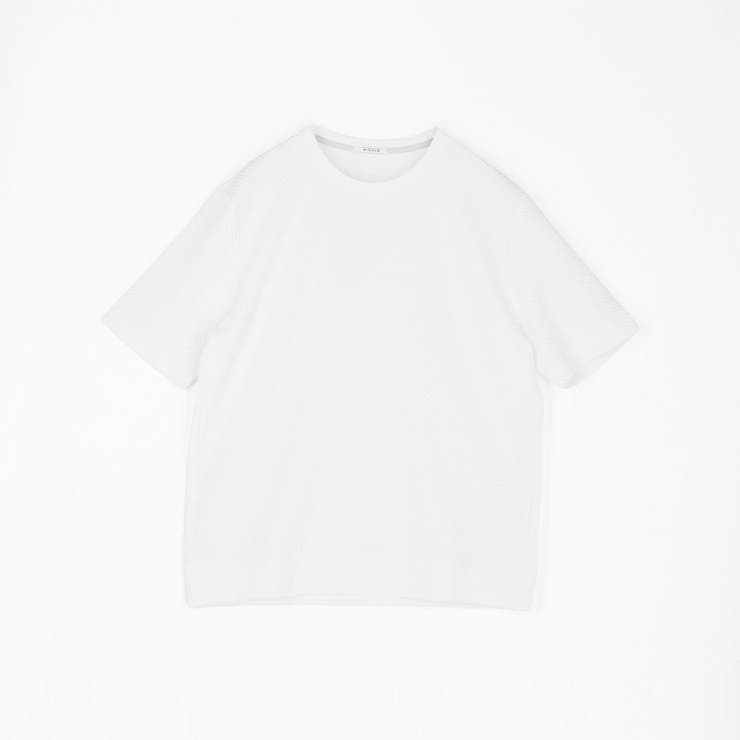 ジオメトリックブリスタージャカード クルーネックTシャツ[品番