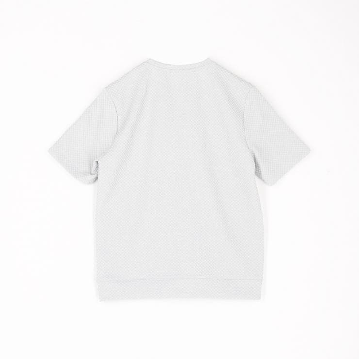美品✨ニコルクラブ NICOLE CLUB セットアップ ブリスタージャカード ジオメトリックブリスタージャカード クルーネックTシャツ[品番