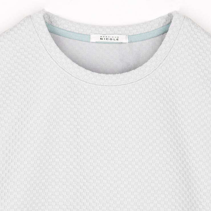 ジオメトリックブリスタージャカード クルーネックTシャツ | NICOLE | 詳細画像23 