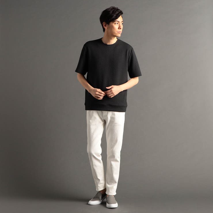 ジオメトリックブリスタージャカード クルーネックTシャツ | NICOLE | 詳細画像5 