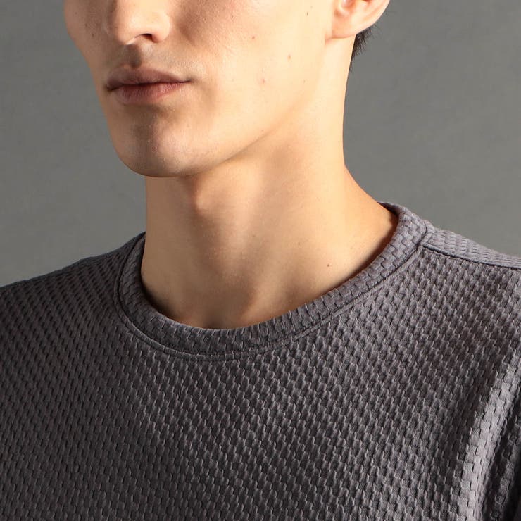 ジオメトリックジャカード プルオーバーカットソー[品番：NICW0005286