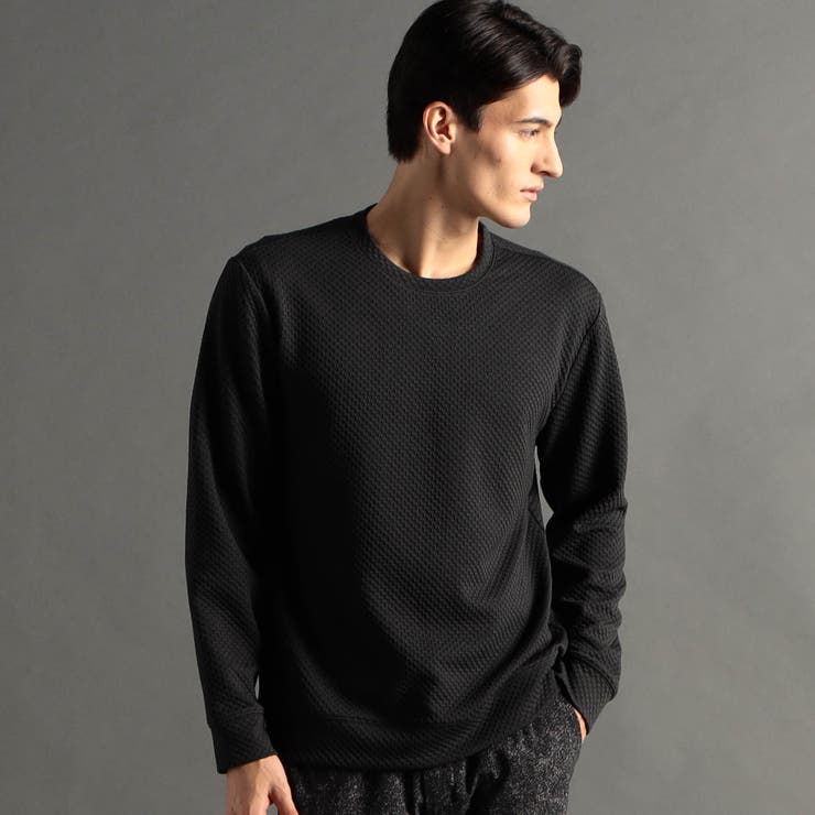 39チャコールグレー | ジオメトリックジャカード プルオーバーカットソー | NICOLE