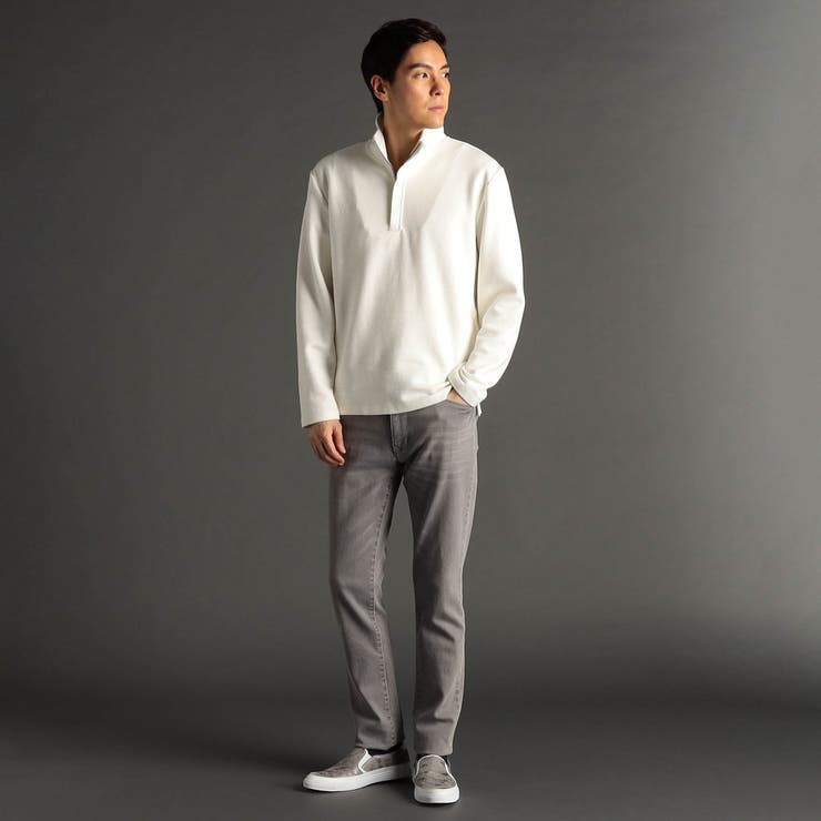 メランジダブルフェイス スタンドジッププルオーバー | NICOLE | 詳細画像2 