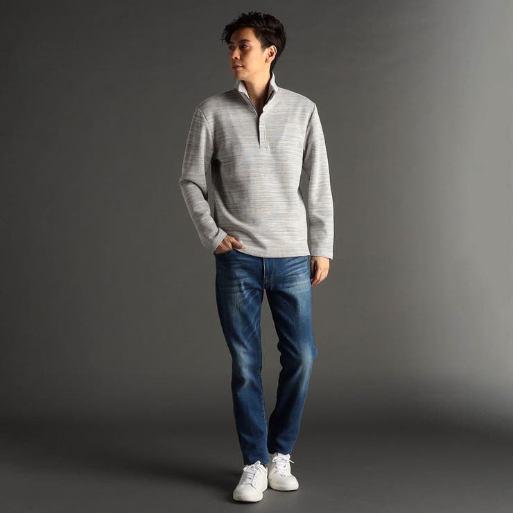 メランジダブルフェイス スタンドジッププルオーバー | NICOLE | 詳細画像3 