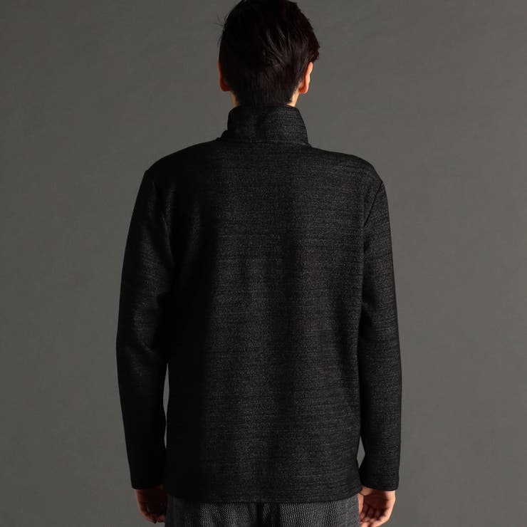 メランジダブルフェイス スタンドジッププルオーバー | NICOLE | 詳細画像5 