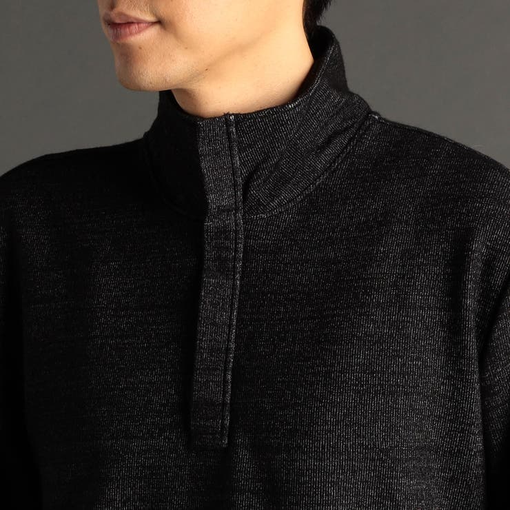 メランジダブルフェイス スタンドジッププルオーバー | NICOLE | 詳細画像8 