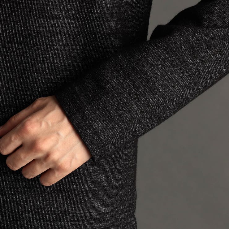 メランジダブルフェイス スタンドジッププルオーバー | NICOLE | 詳細画像9 