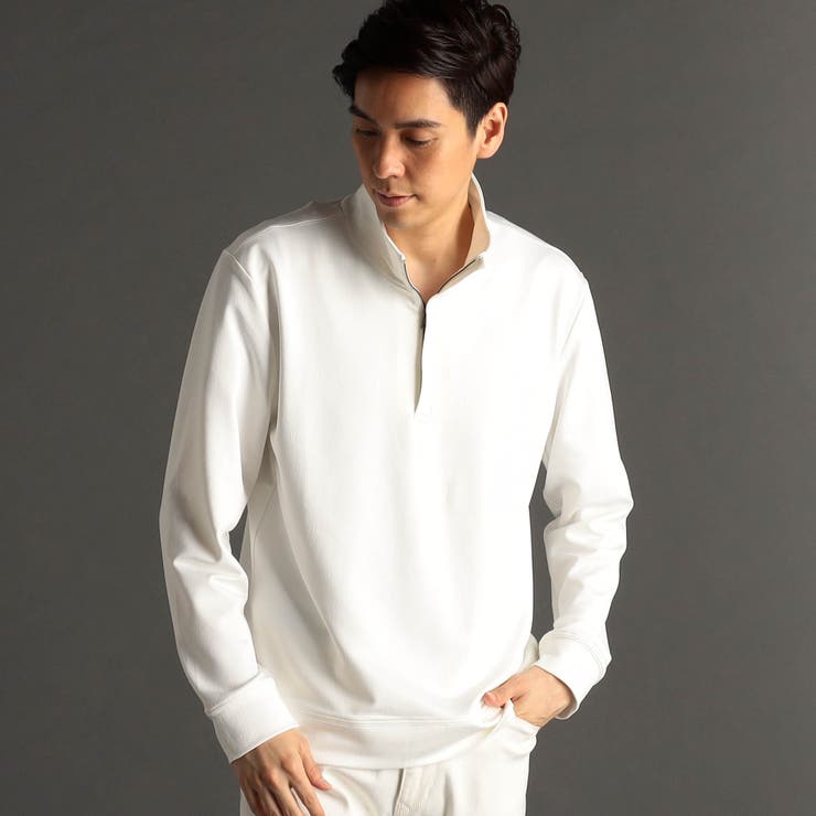 メランジジャカード スタンドジッププルオーバー | NICOLE | 詳細画像1 