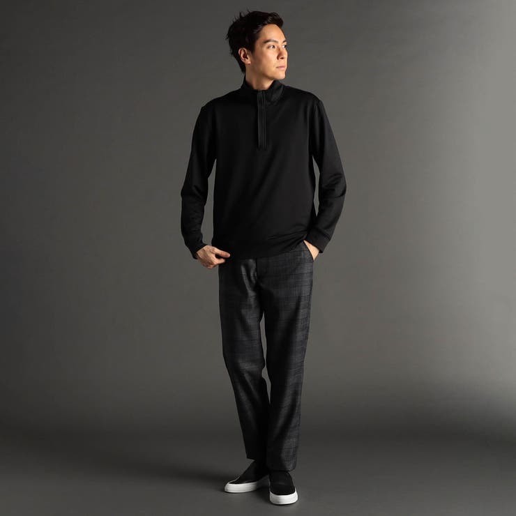 メランジジャカード スタンドジッププルオーバー | NICOLE | 詳細画像4 