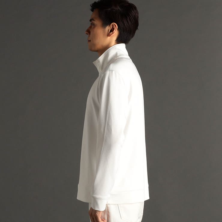 メランジジャカード スタンドジッププルオーバー | NICOLE | 詳細画像6 