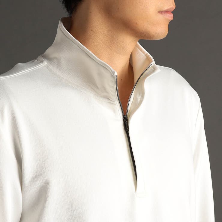 メランジジャカード スタンドジッププルオーバー | NICOLE | 詳細画像7 