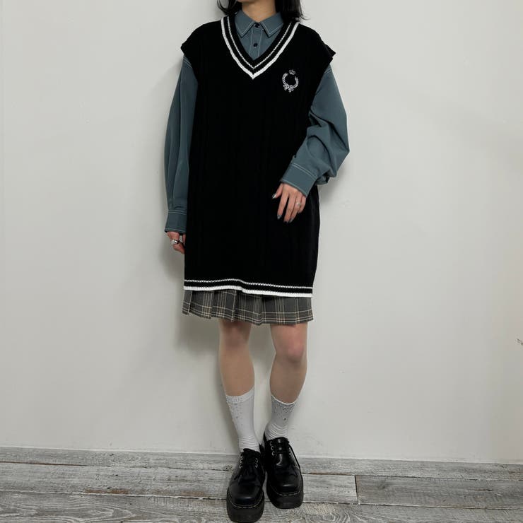 配色ステッチルーズCPOシャツ | NICOLE | 詳細画像15 