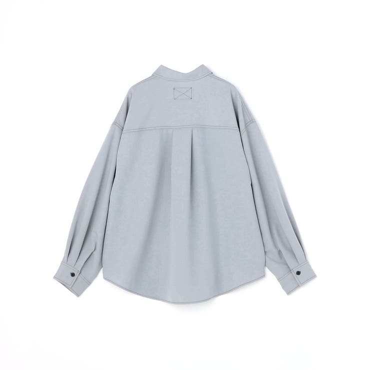 配色ステッチルーズCPOシャツ | NICOLE | 詳細画像5 