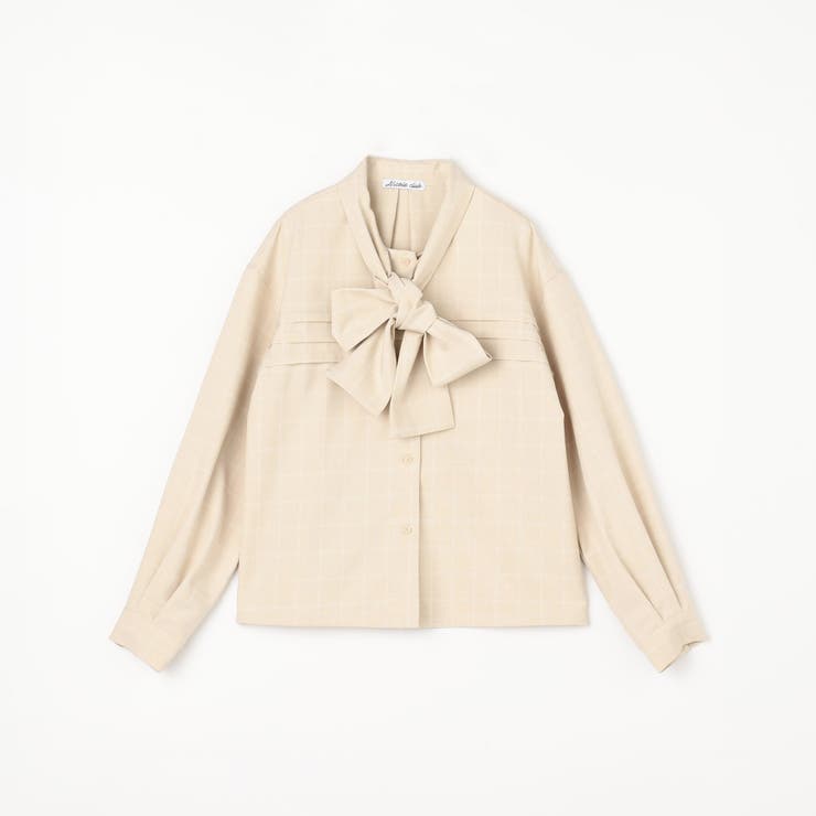 フロントタックボウタイブラウス | NICOLE | 詳細画像4 
