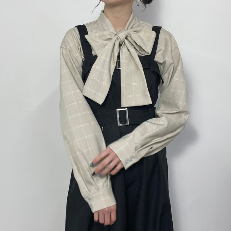 91その他2 | フロントタックボウタイブラウス | NICOLE