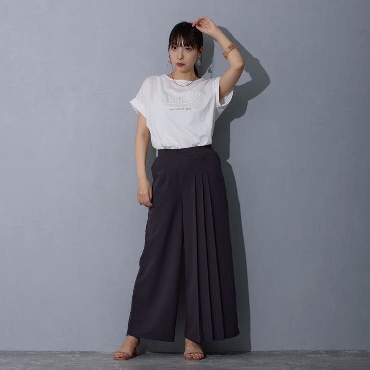 アシンメトリープリーツパンツ | NICOLE | 詳細画像17 