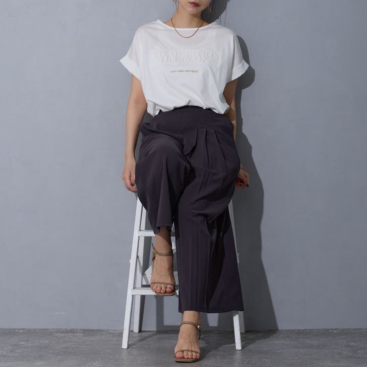 アシンメトリープリーツパンツ | NICOLE | 詳細画像19 