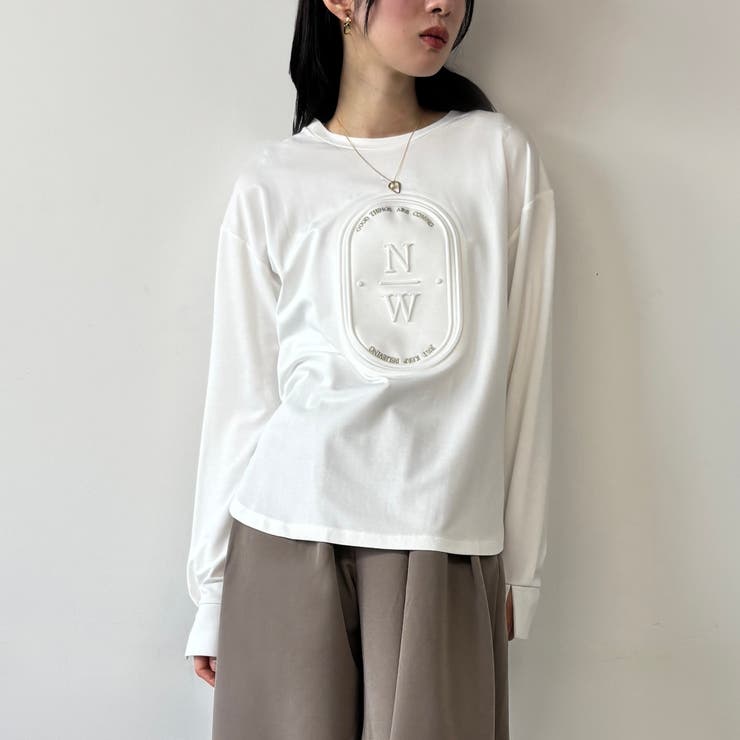 デザインロングTEE[品番：NICW0006414]｜NICOLE（ニコル）の