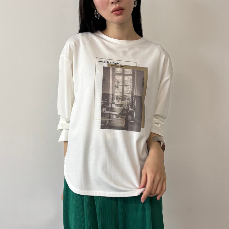 デザインロングTEE[品番：NICW0006414]｜NICOLE（ニコル）の