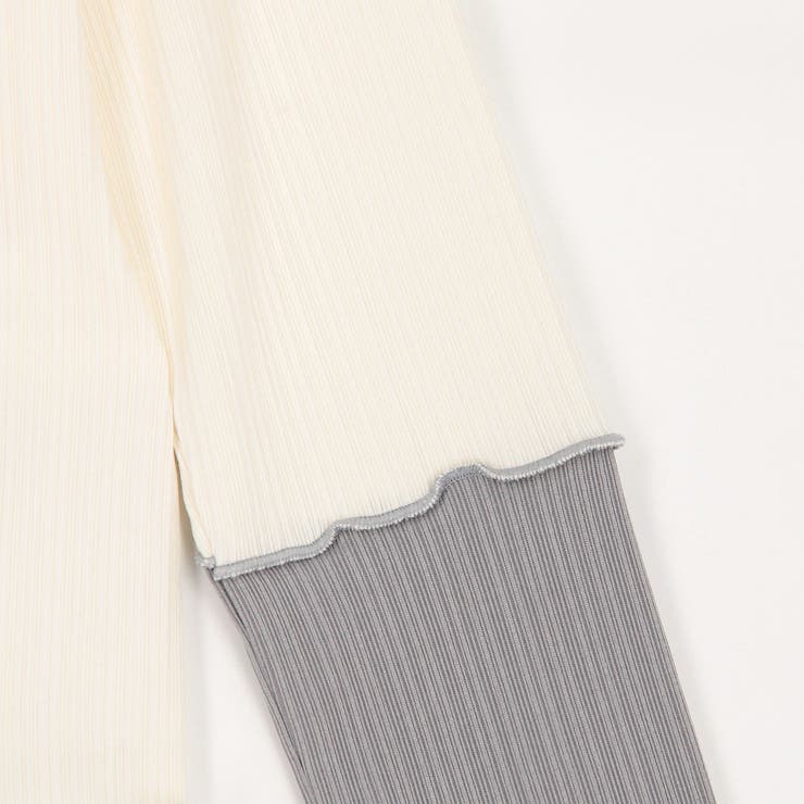 袖配色ランダムリブプルオーバー | NICOLE | 詳細画像11 