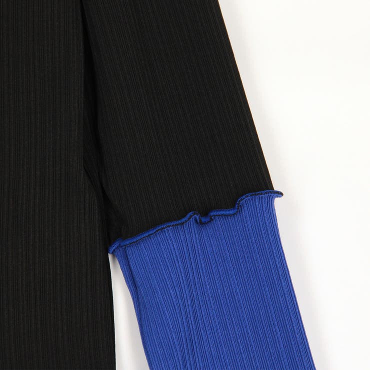 袖配色ランダムリブプルオーバー | NICOLE | 詳細画像12 