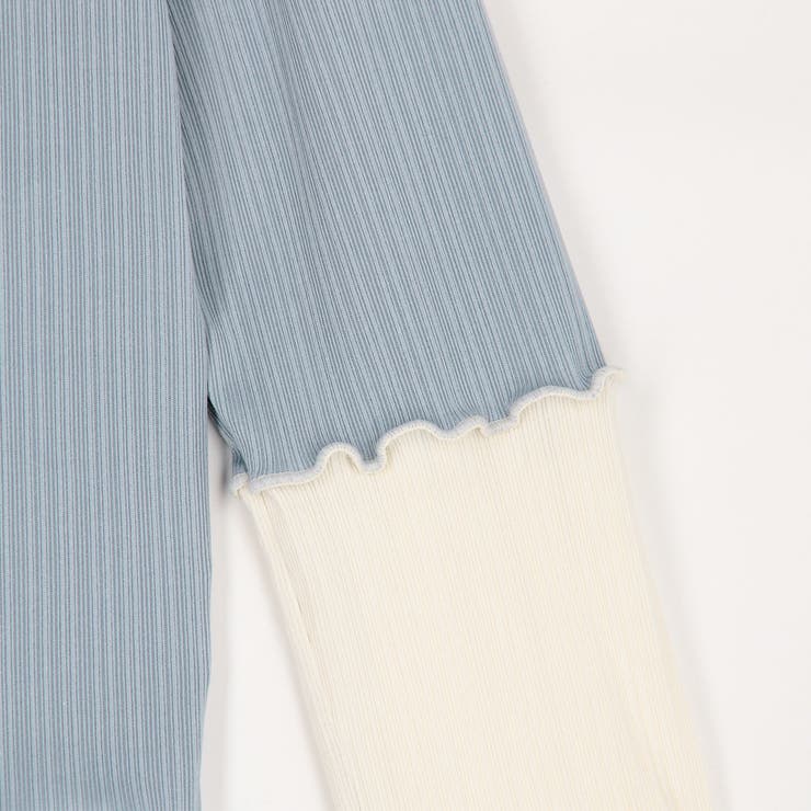袖配色ランダムリブプルオーバー | NICOLE | 詳細画像13 