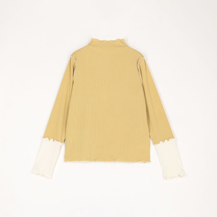 袖配色ランダムリブプルオーバー | NICOLE | 詳細画像2 