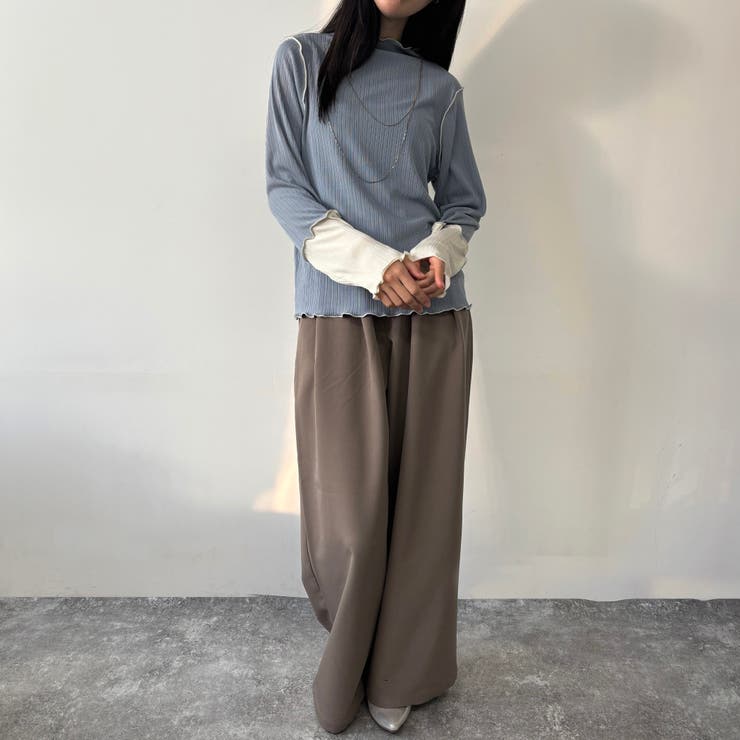 袖配色ランダムリブプルオーバー | NICOLE | 詳細画像20 