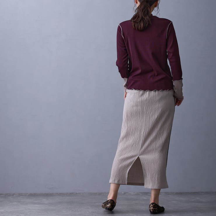 袖配色ランダムリブプルオーバー | NICOLE | 詳細画像25 