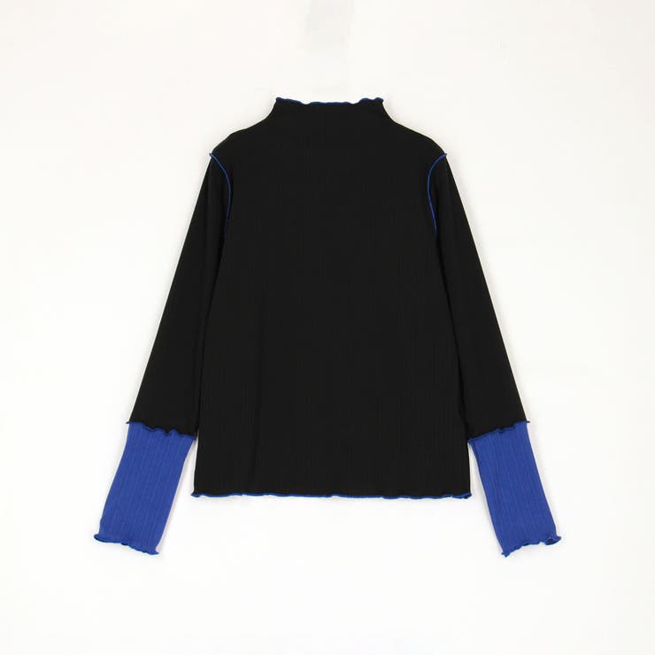 袖配色ランダムリブプルオーバー | NICOLE | 詳細画像4 