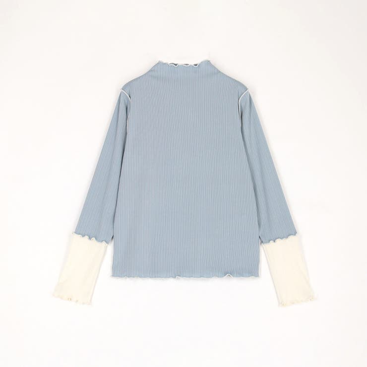 袖配色ランダムリブプルオーバー | NICOLE | 詳細画像6 