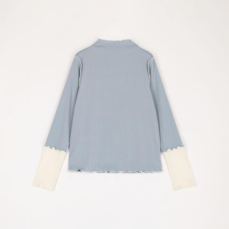 袖配色ランダムリブプルオーバー | NICOLE | 詳細画像7 