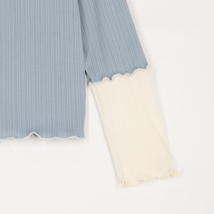 袖配色ランダムリブプルオーバー | NICOLE | 詳細画像9 