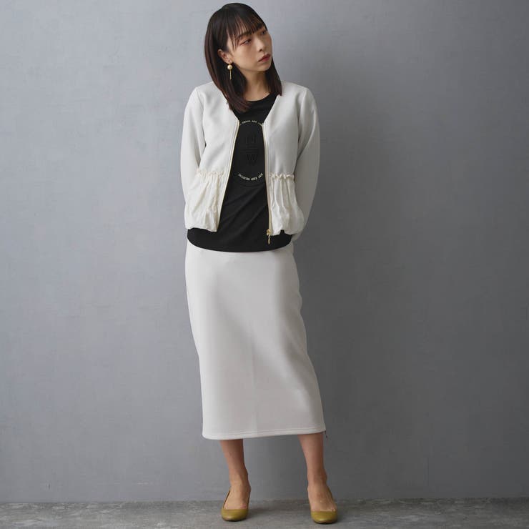 異素材切替ブルゾン | NICOLE | 詳細画像17 