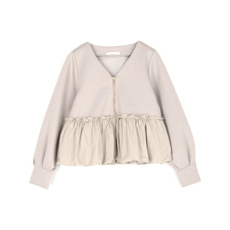 異素材切替ブルゾン | NICOLE | 詳細画像2 