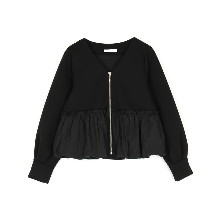 異素材切替ブルゾン | NICOLE | 詳細画像4 