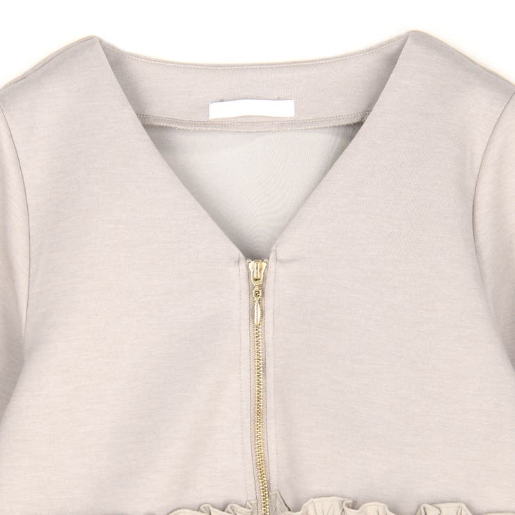 異素材切替ブルゾン | NICOLE | 詳細画像7 