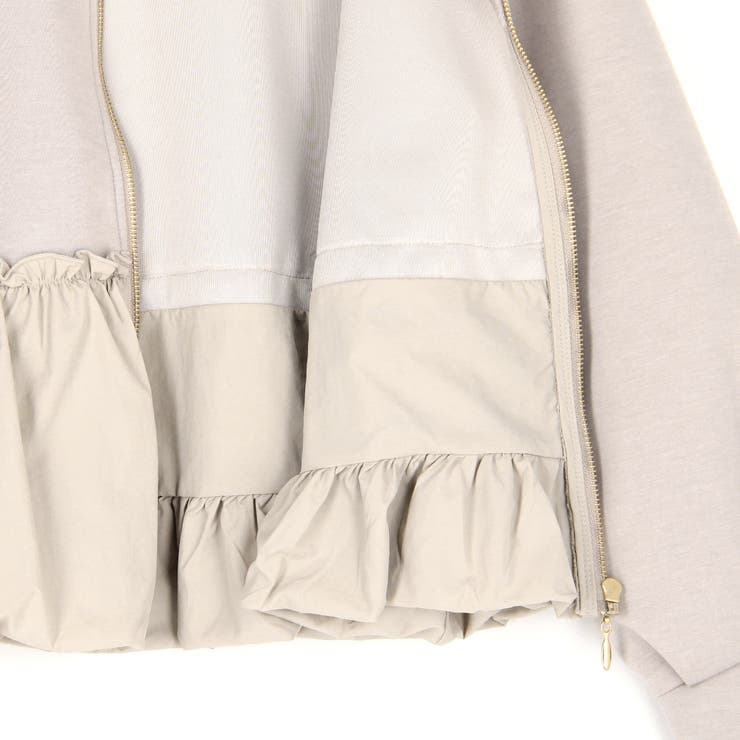 異素材切替ブルゾン | NICOLE | 詳細画像9 