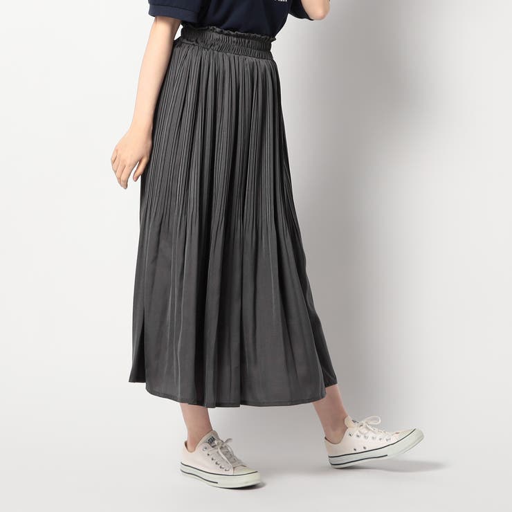 39チャコールグレー | 新色 ヴィンテージサテンスカート | NICOLE