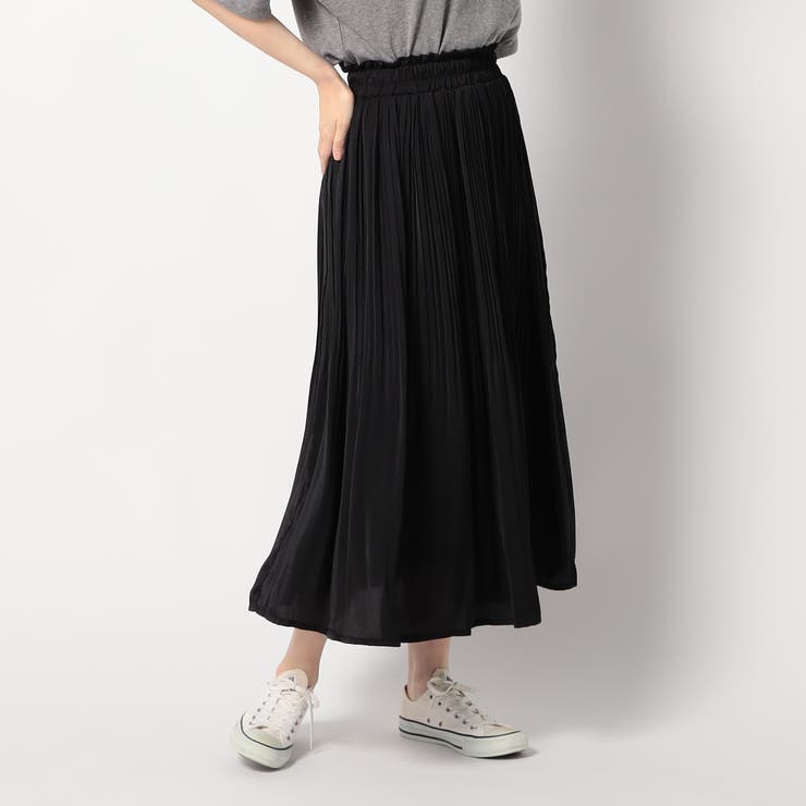 49ブラック | 新色 ヴィンテージサテンスカート | NICOLE