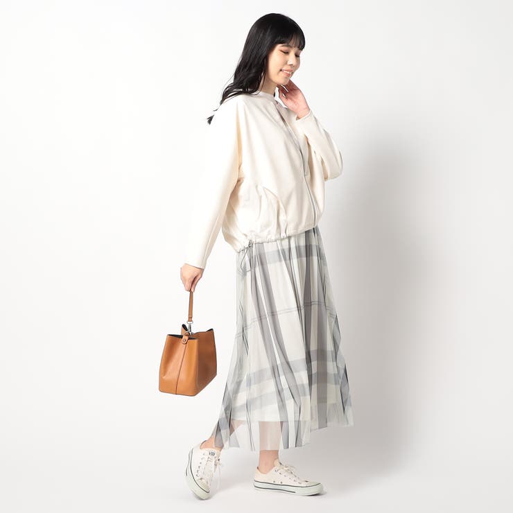 チュールチェックスカート | NICOLE | 詳細画像3 