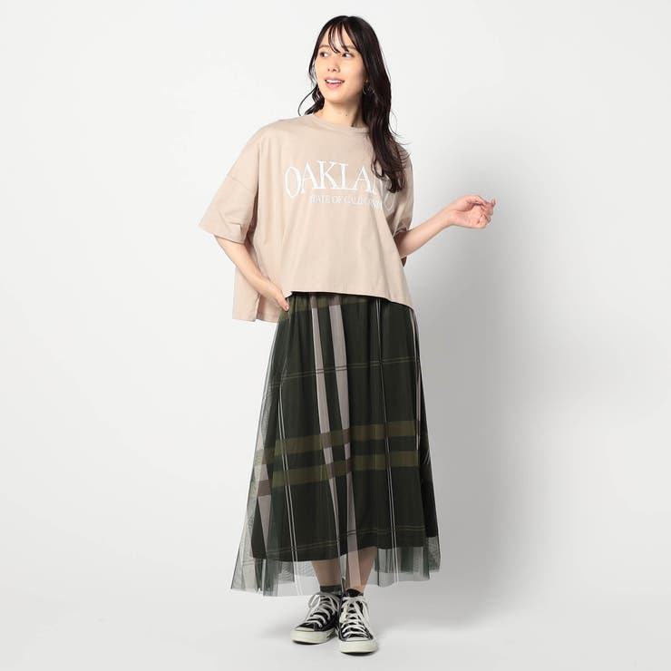 チュールチェックスカート | NICOLE | 詳細画像7 