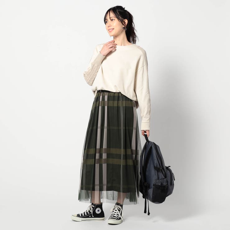 チュールチェックスカート | NICOLE | 詳細画像9 