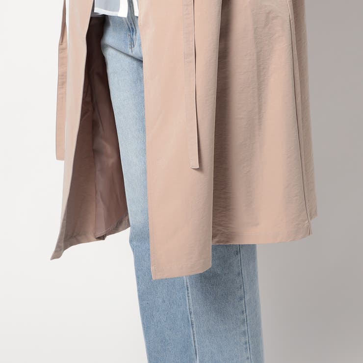 ウエスト絞り ノーカラーコート | NICOLE | 詳細画像12 