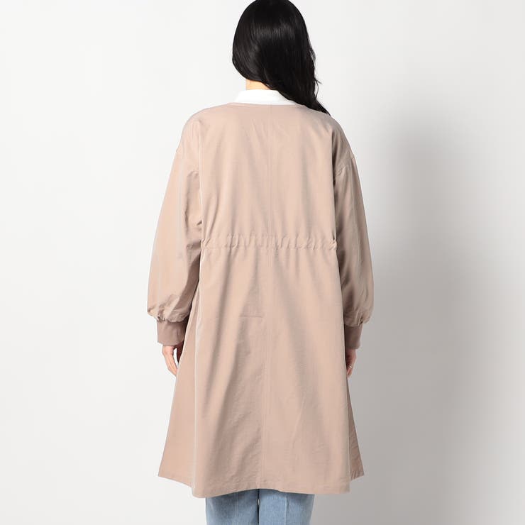 ウエスト絞り ノーカラーコート | NICOLE | 詳細画像7 