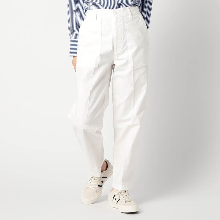 09ホワイト | ベイカーパンツ | NICOLE