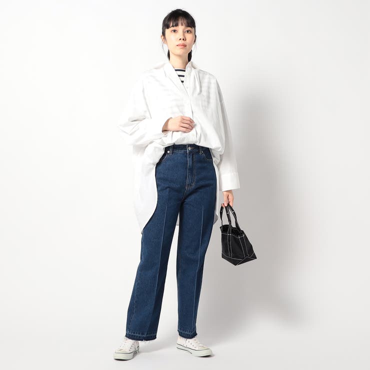 脚長シルエット際立つ♡【CHANEL】センターラインデニム センターライン美シルエットストレートデニム