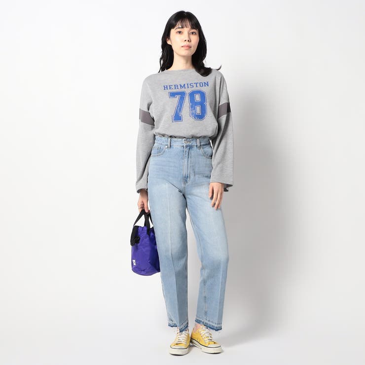 センターライン入りデニムパンツ[品番：NICW0006394]｜NICOLE