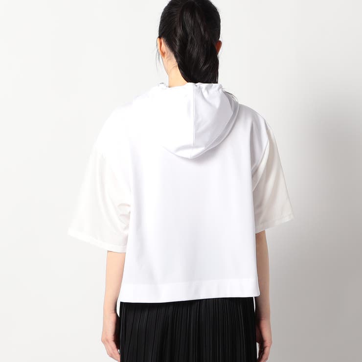 圧縮カノコ ショートワイドパーカー[品番：NICW0006624]｜NICOLE